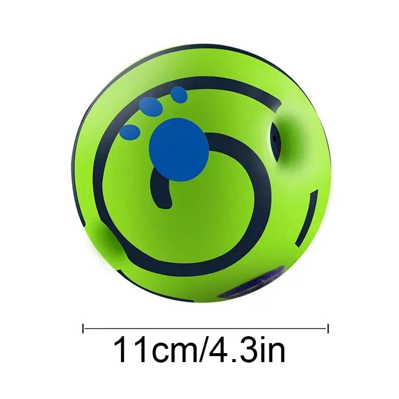 Wobble Wag Giggle Dog Ball, Fun Giggle Sounds When Rolled or Shaken