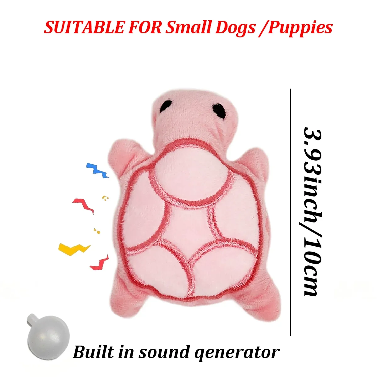 Mini Turtle Chew Toy, Durable, Bite-Resistant, Promotes Dental Health