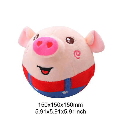 Cartoon Pig,, Active Toy, USB Rechargeable, Talking, Moving Dog Ball, Dogs &  Cats