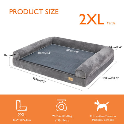 Dog Bed Extra Large, Orthopedic, Removable Washable Cover