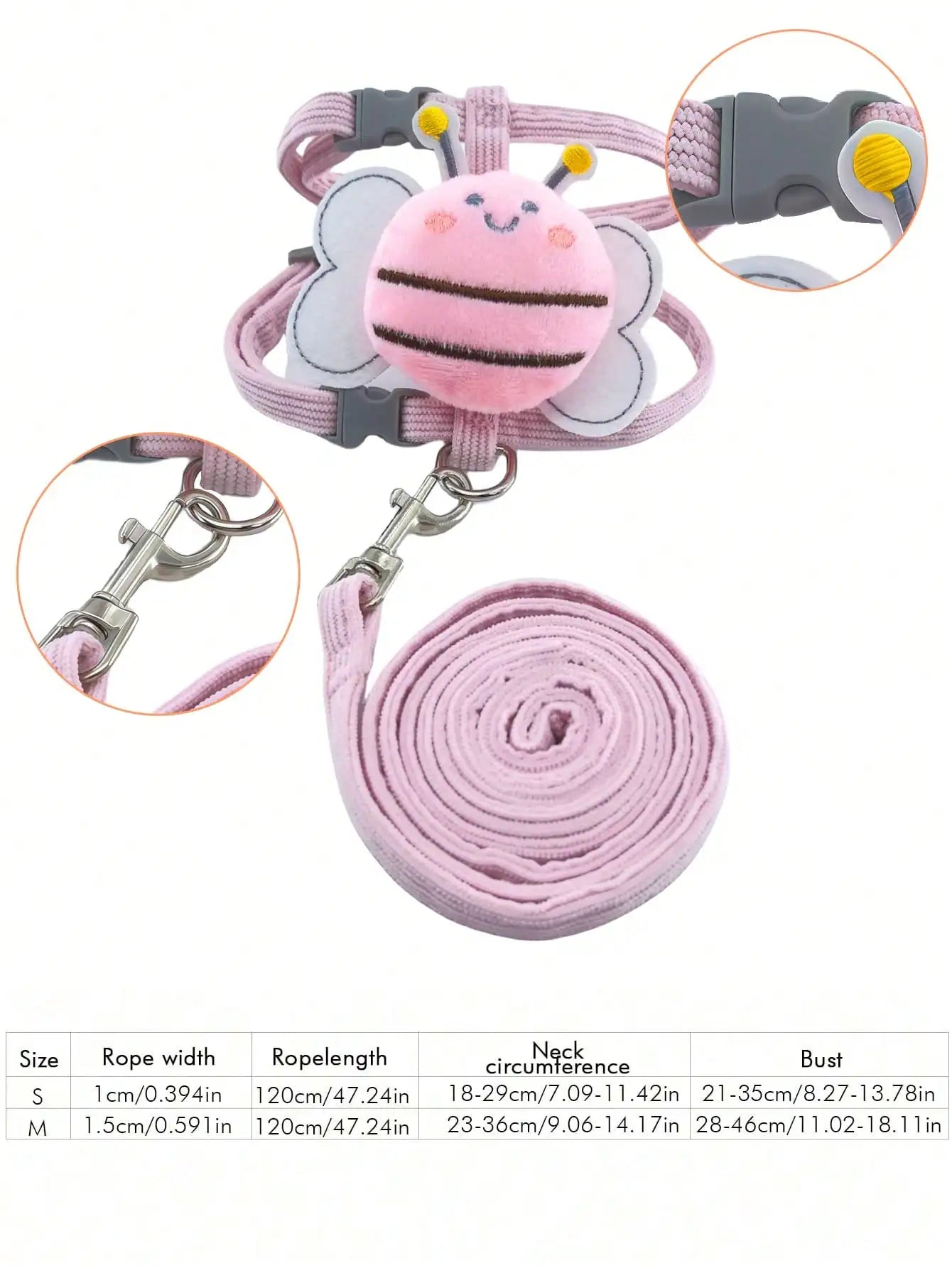 Pet Harness and Leash Set for Cats and Small Dogs