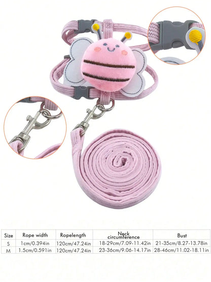Pet Harness and Leash Set for Cats and Small Dogs
