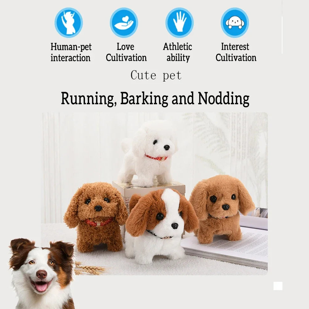 Battery Operated puppy  interactive toy,  walking, barking, wagging tail