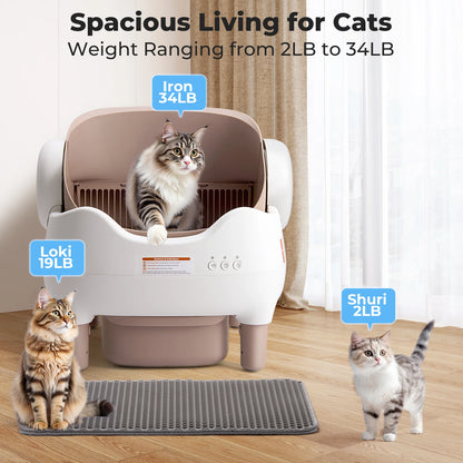 Self Cleaning Litter Box,  Odor-Free
