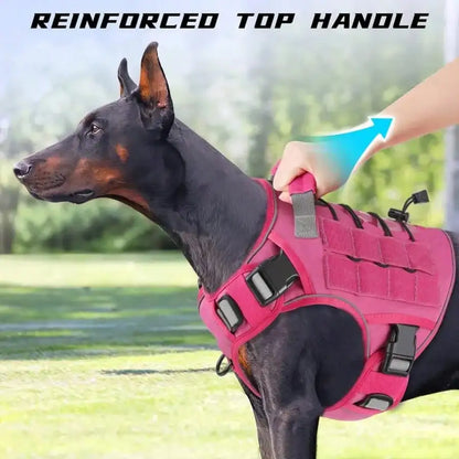 Tactical Dog Harness with Handle, Reflective  Vest