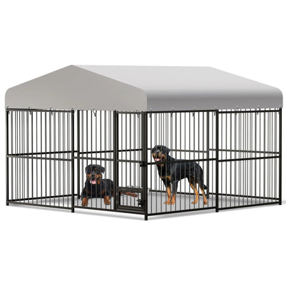 Heavy-Duty Outdoor Dog kennel with Roof