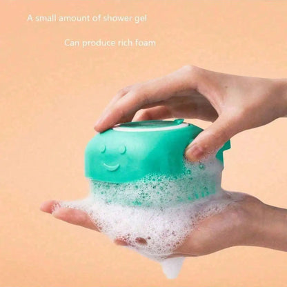 1pc Pet Bath Brush with Shampoo Dispenser, For Dogs Cats