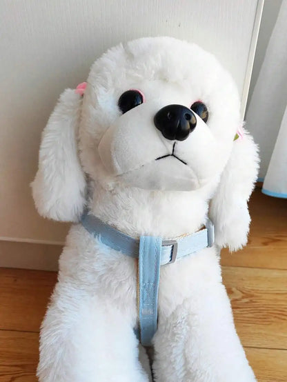 Blue Harness, Plush Bear Charm, Small Dogs