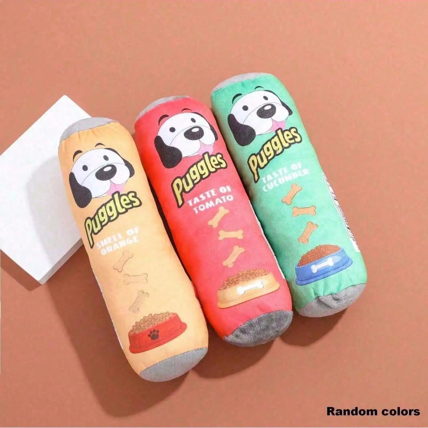 Cylindrical Plush Pet Chew Toy