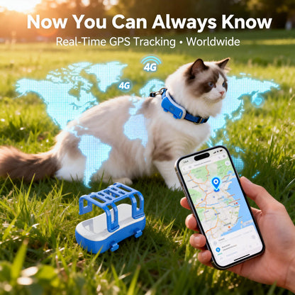 4G GPS Cat Dog Tracker Global Real-Timer, 10+ Days Battery