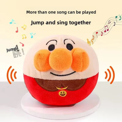 Interactive Electric Plush Jumping Ball Dog Toy USB Rechargeable Cartoon Clown Design Puzzle Training Toy for Puppy Pet Supplies