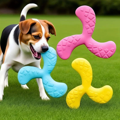 1pc Durable EVA Pet Interactive Flying Disc - Floating Three-Leaf Design, Wear-Resistant Dog Training Toy for Small & Medium Dog