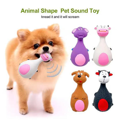 Squeaky Elephant/Cow Animal Chew Toys, Small ,Large Dogs