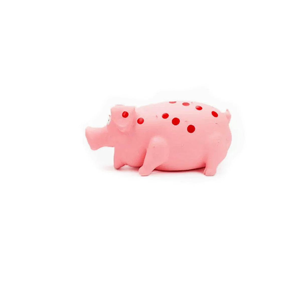 Fun natural latex spotted pig voice dog toy bite resistant and teeth cleaning interactive pet toy