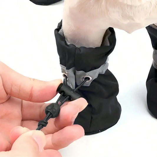 4pcs Waterproof Dog Booties