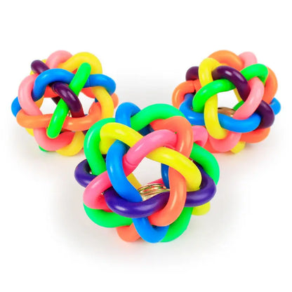 Colorful Woven Toy, Dog Bite Resistant,  Rubber