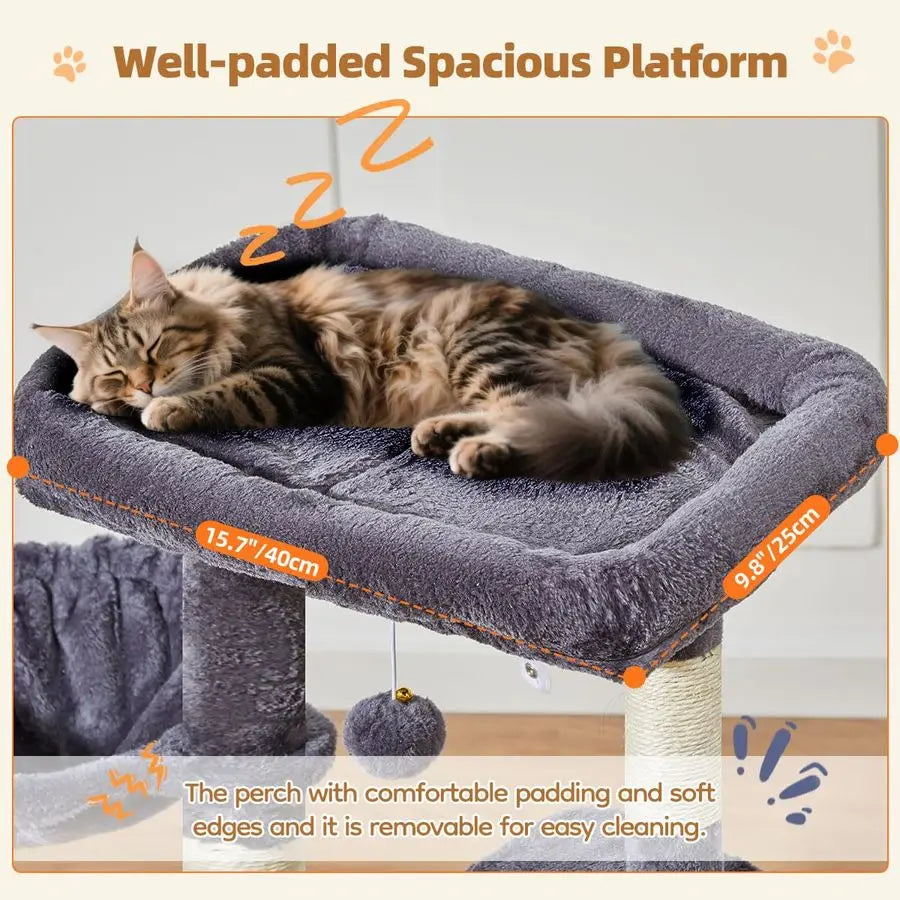 Cat Tower, 38.5 Inch for Indoor Cats or Kittens