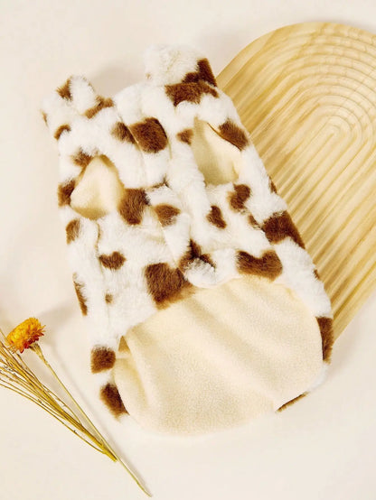 Faux Fur Dog Vest, Double-Layer Warm