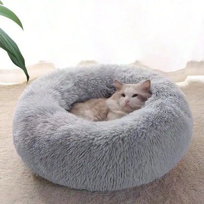 Soft Round Bed for Cats and Small Dogs