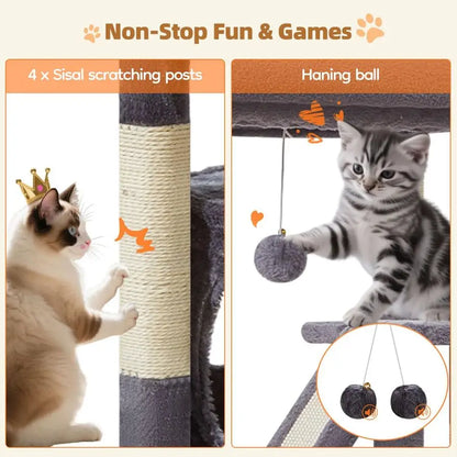 Cat Tower, 38.5 Inch for Indoor Cats or Kittens