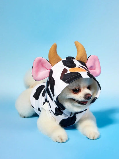 Dogs or Cats Hoodie, With 3D Horns & Ears ,