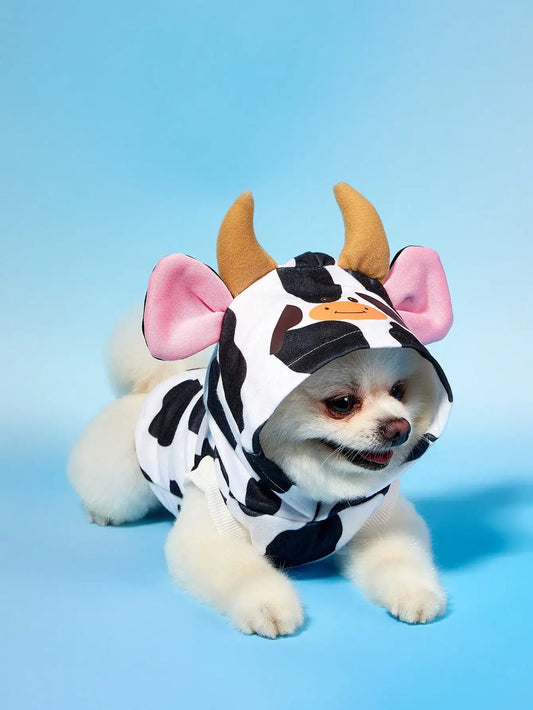 Dogs or Cats Hoodie, With 3D Horns & Ears ,