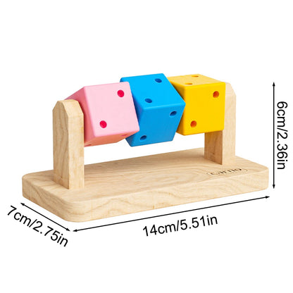 1PC Hamster Chew Toy Wood Platform HA