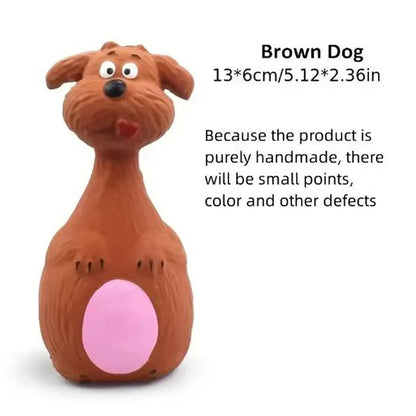 Squeaky Elephant/Cow Animal Chew Toys, Small ,Large Dogs