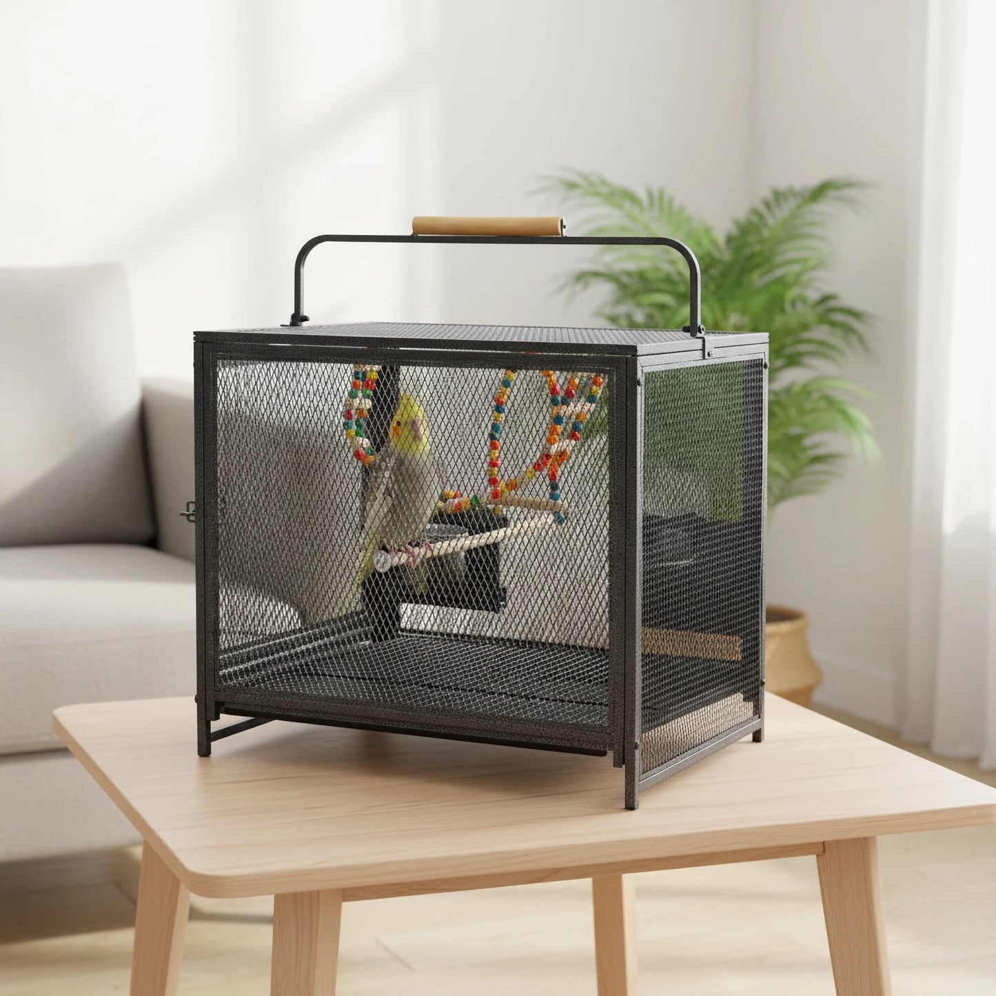 22 Inch Iron Bird Travel Carrier Cage