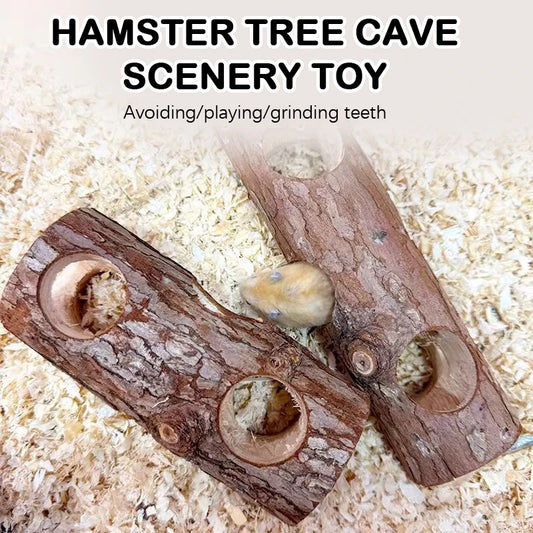Hamster Tree Trunk Tunnel Tube Toy