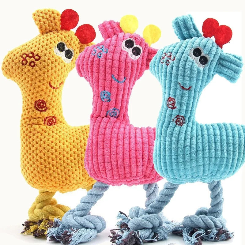 Interactive Toy, Fleece Squeak Play Product, for Puppy & Kitten Teeth Grinding