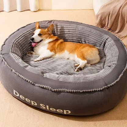 Donut Round Soft Washable Dog Cat Bed
