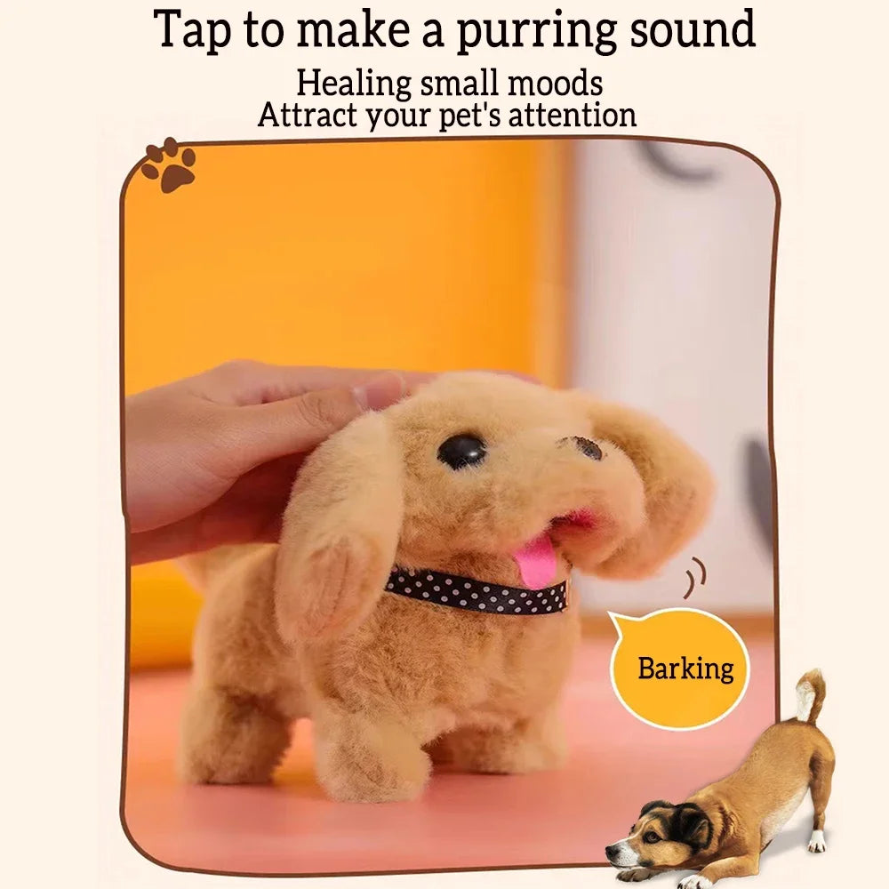 Battery Operated puppy  interactive toy,  walking, barking, wagging tail