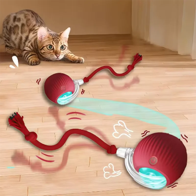 Automatic Self Play Ball, Long Lasting Chew Resistant,  Cats or Dogs