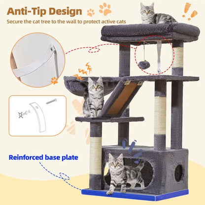 Cat Tower, 38.5 Inch for Indoor Cats or Kittens