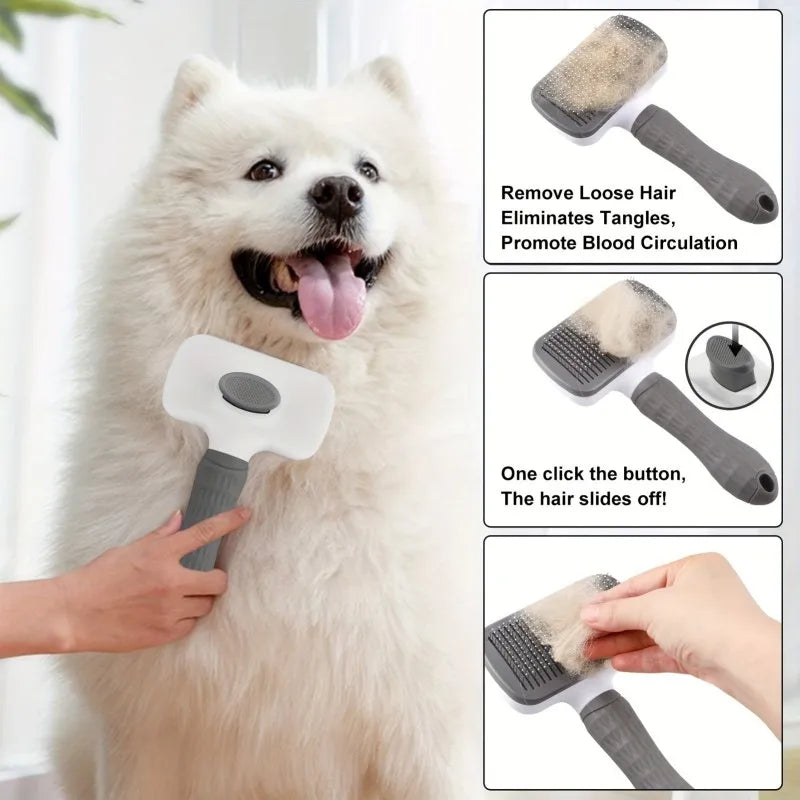 2-In-1 Pet Grooming Brush
