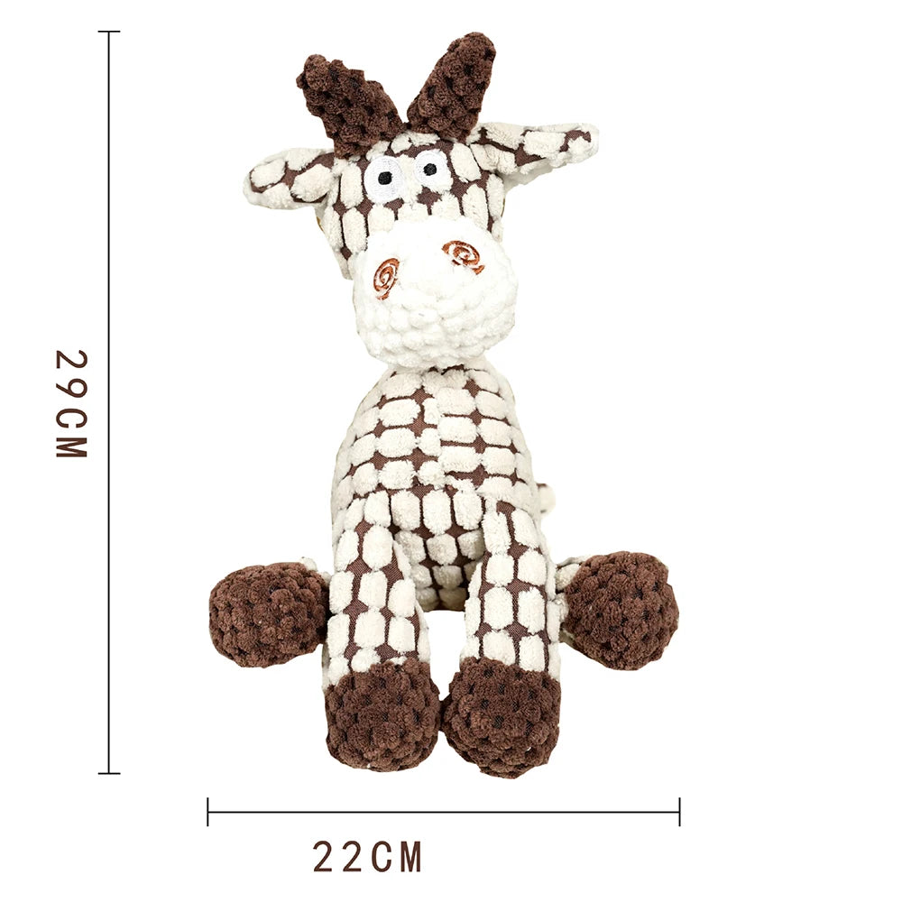 Squeaky Animals Toys, Bite Resistant, Chew Molar Toys