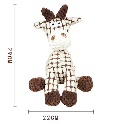 Squeaky Animals Toys, Bite Resistant, Chew Molar Toys