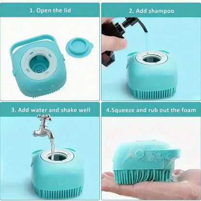 Dog Grooming Kit,  Nail Clippers, Flea Comb, Brush & Shampoo Tool