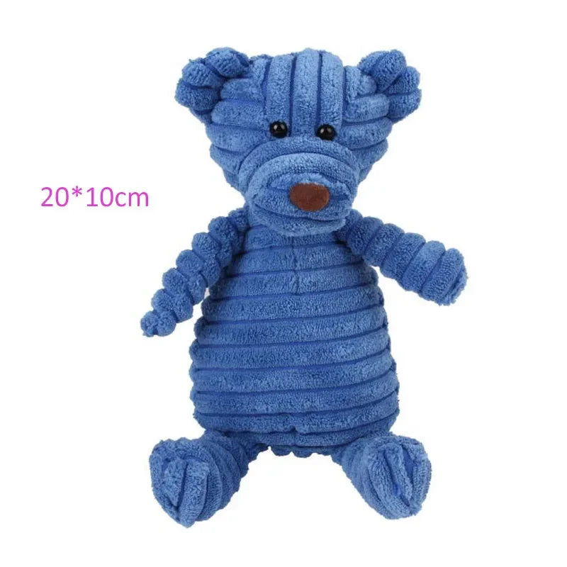 Squeaky Dog Toys, Corduroy, Small & Large Dogs
