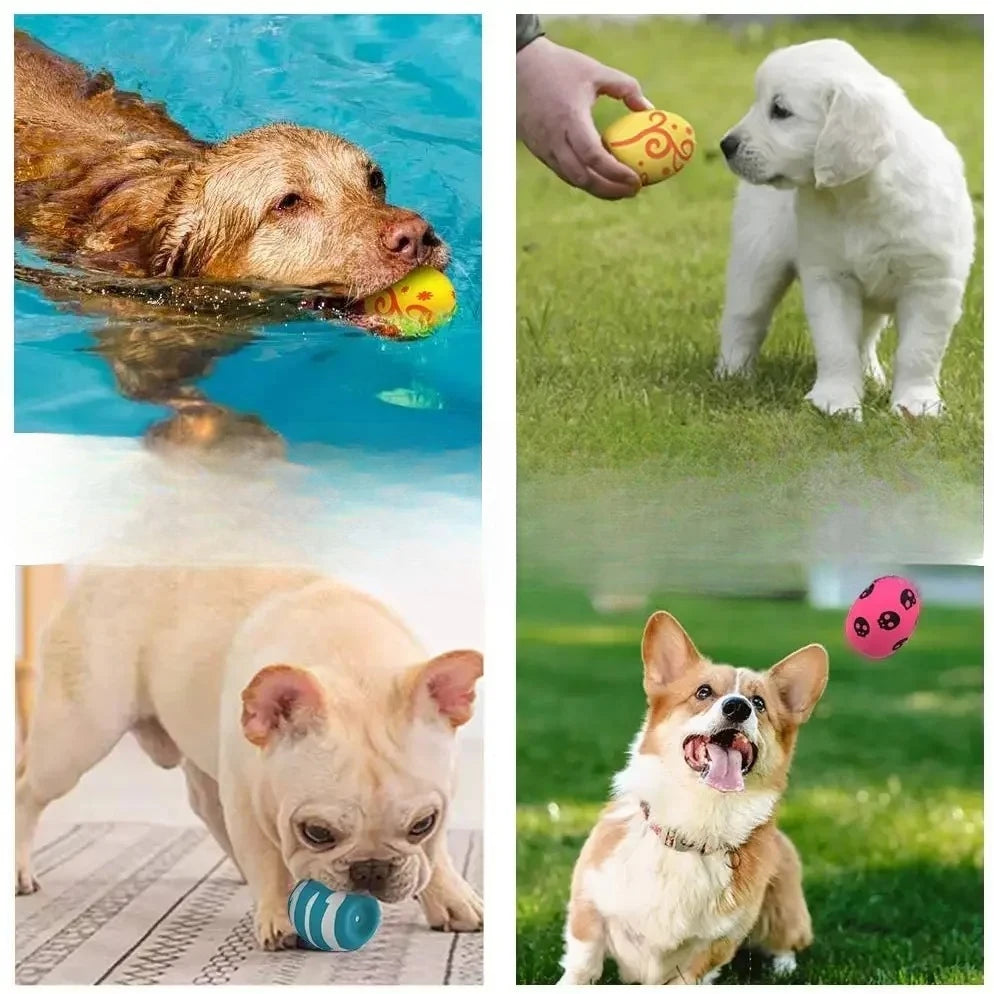 Squeaky Rubber Chew & Fetch Toys for Puppies