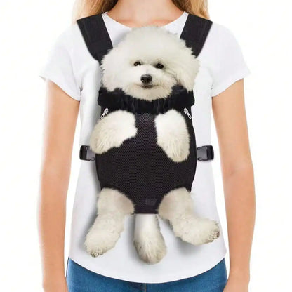 Mesh Carrier Backpack - Travel Bag with Zippered Pockets