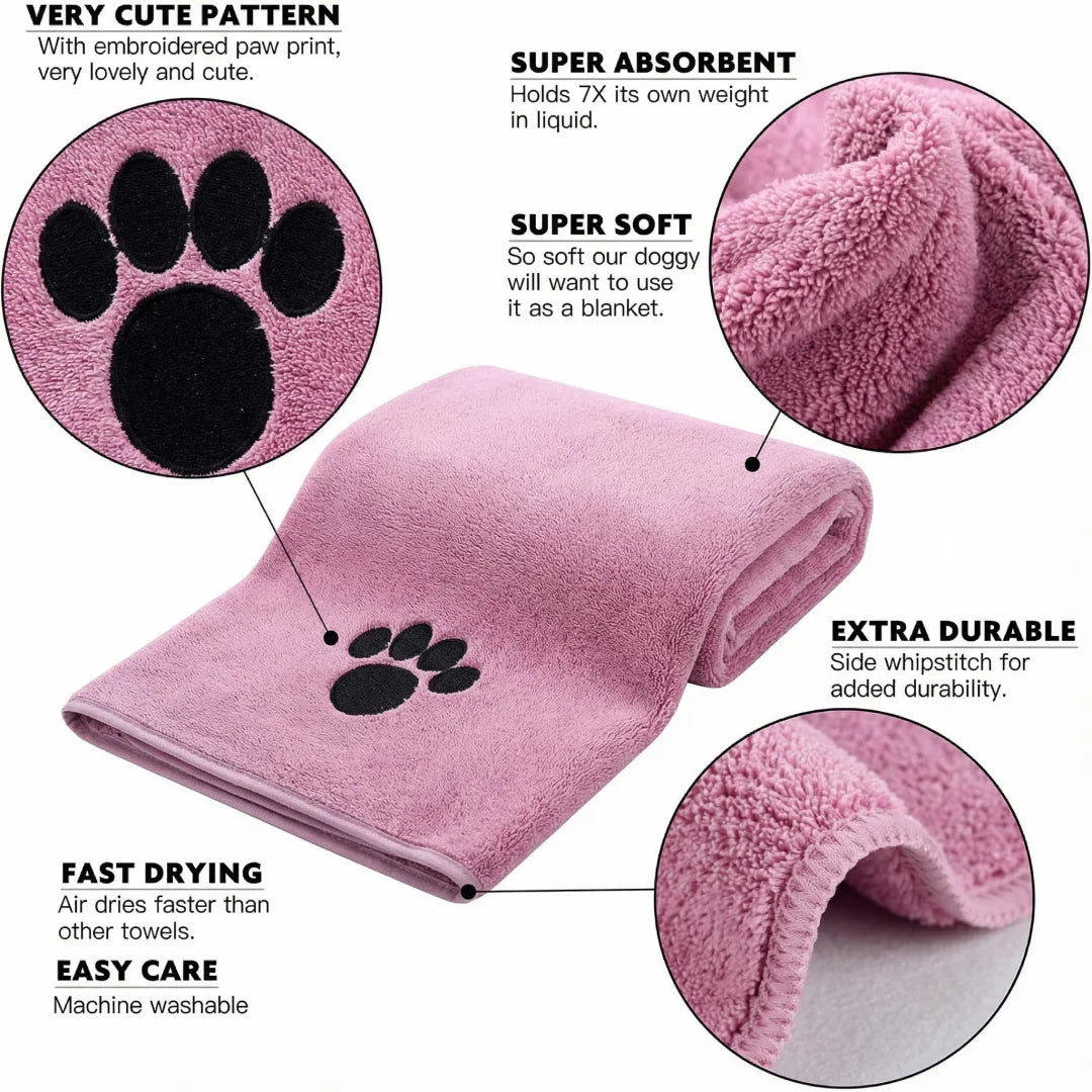 Bath Towel, Soft Washcloth for Dogs & Cats