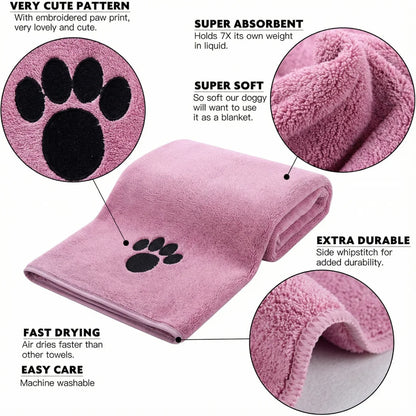 Bath Towel, Soft Washcloth for Dogs & Cats