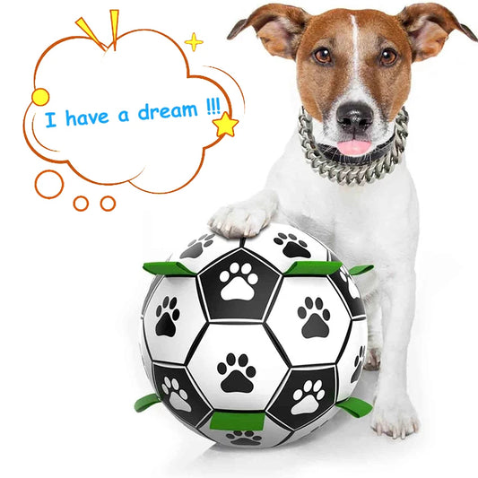 Dog Interactive Pet Football Toys, Grab Tabs
