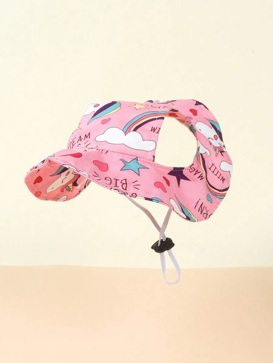 Sun Hat for Small Dogs, Ear-Exposed Design